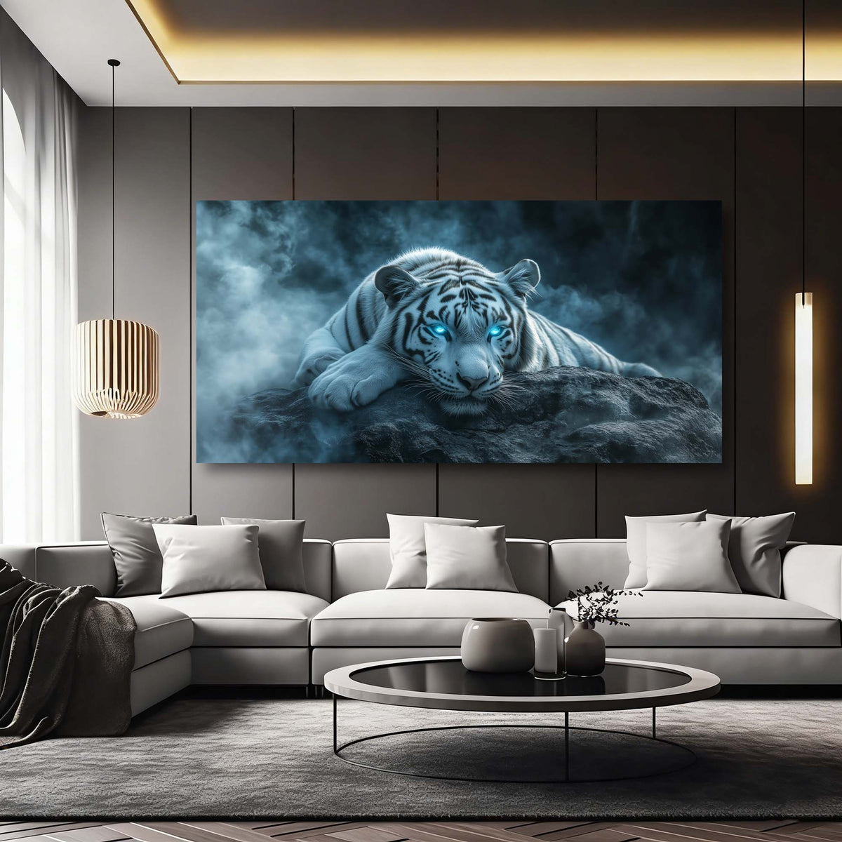 Navy Blue Animals Wall Art Paintings Print Canvas Painting Prints Modern Artwork Office Living Room Over the Couch Bedroom Decor