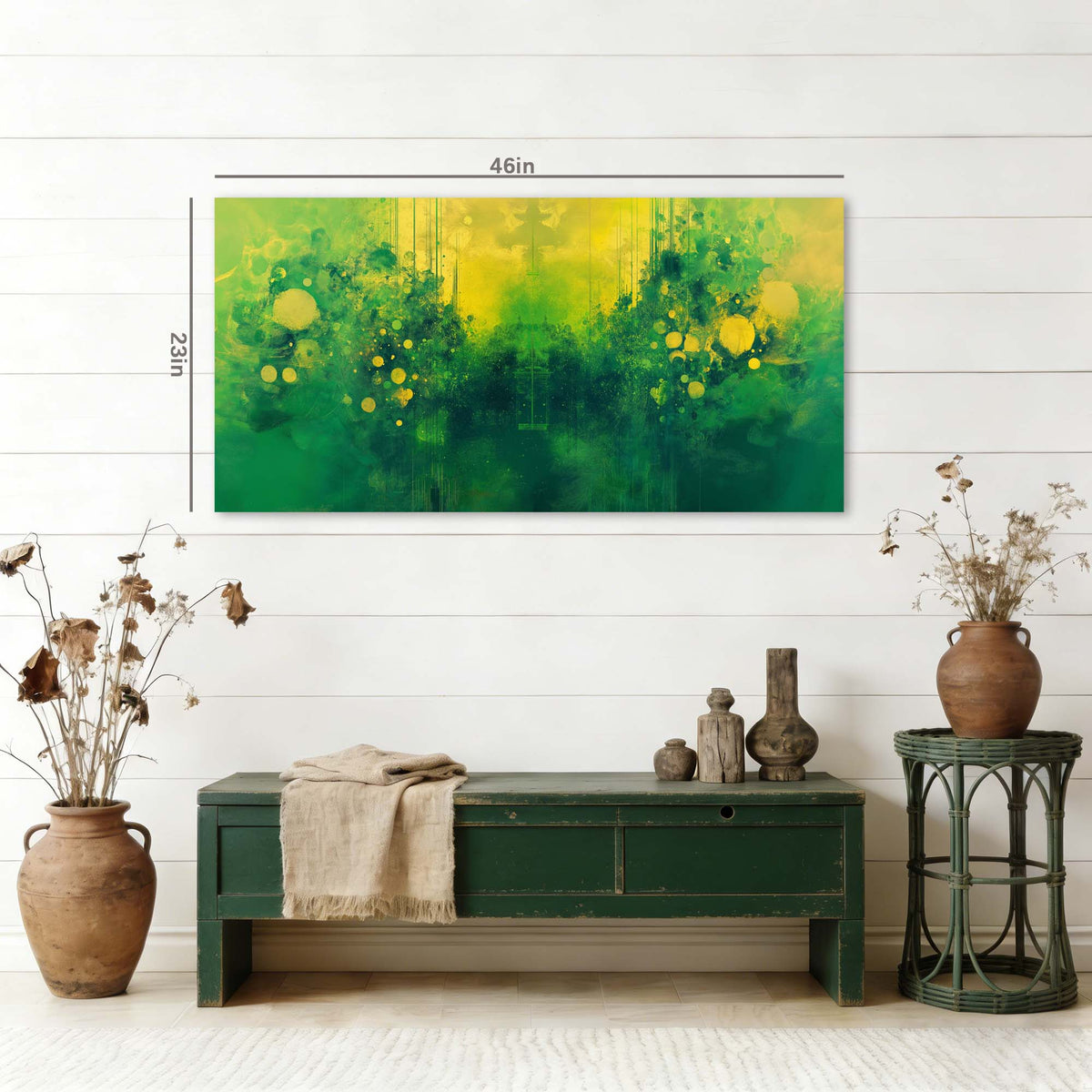 Yellow Abstract Wall Art for Living Room Canvas Painting Prints Art Deco Artwork Office Bedroom Decor