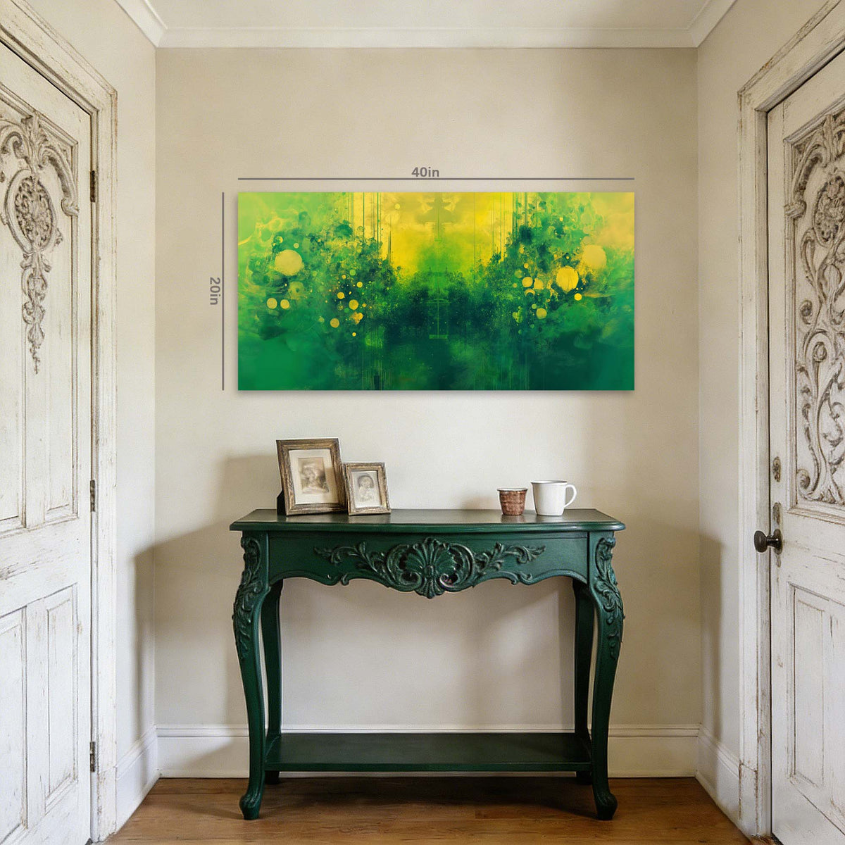 Yellow Abstract Wall Art for Living Room Canvas Painting Prints Art Deco Artwork Office Bedroom Decor