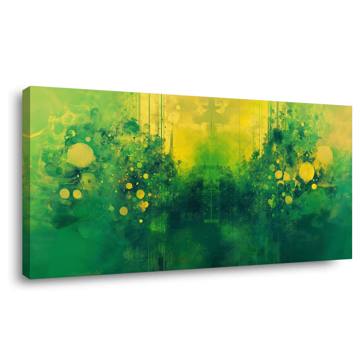 Yellow Abstract Wall Art for Living Room Canvas Painting Prints Art Deco Artwork Office Bedroom Decor