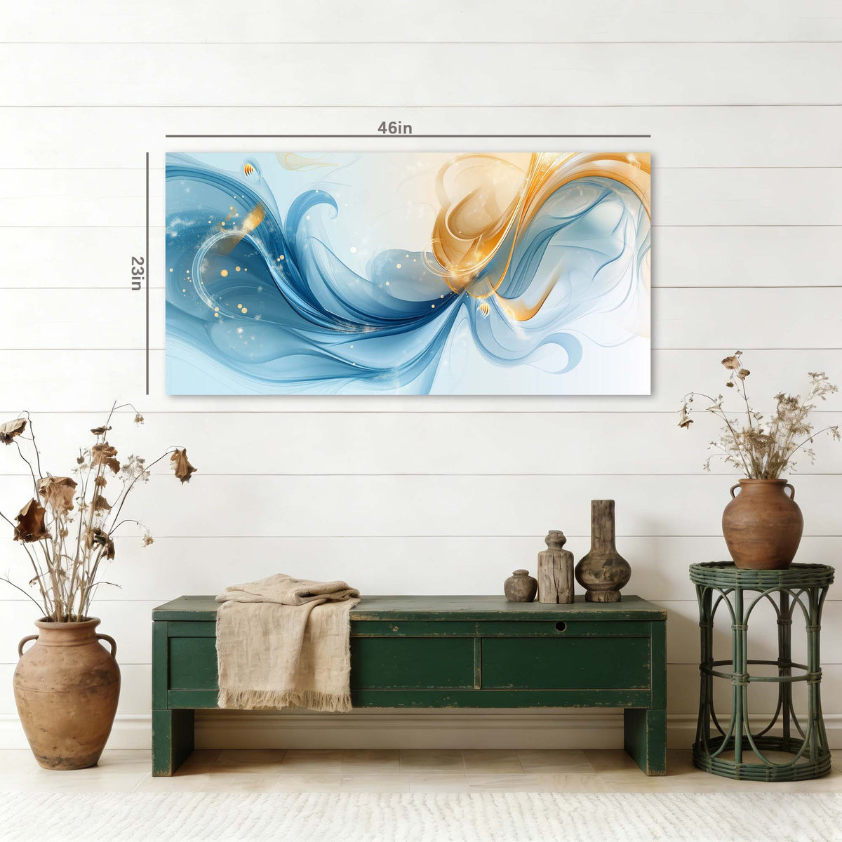 Blue Abstract Abstract Canvas Wall Art for Living Room Prints Artwork Bedroom Office Decor