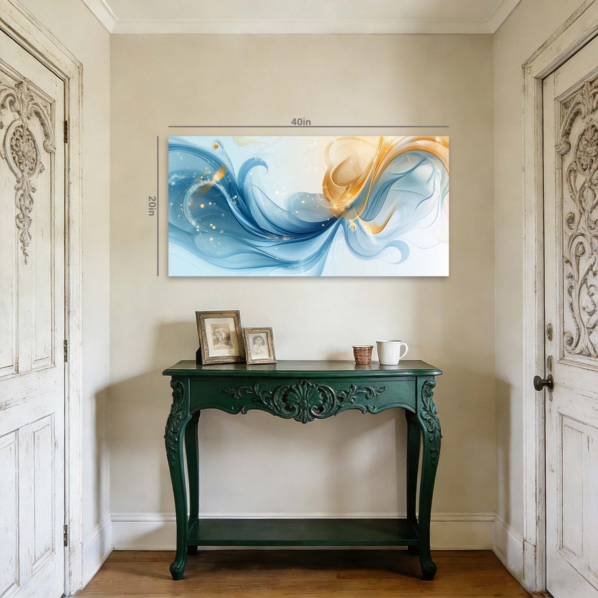 Blue Abstract Abstract Canvas Wall Art for Living Room Prints Artwork Bedroom Office Decor