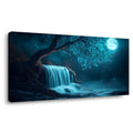 Navy Blue Mysterious Nature Wall Art Modern Canvas Painting Prints Artwork Office Hallway Bedroom Living Room Decor