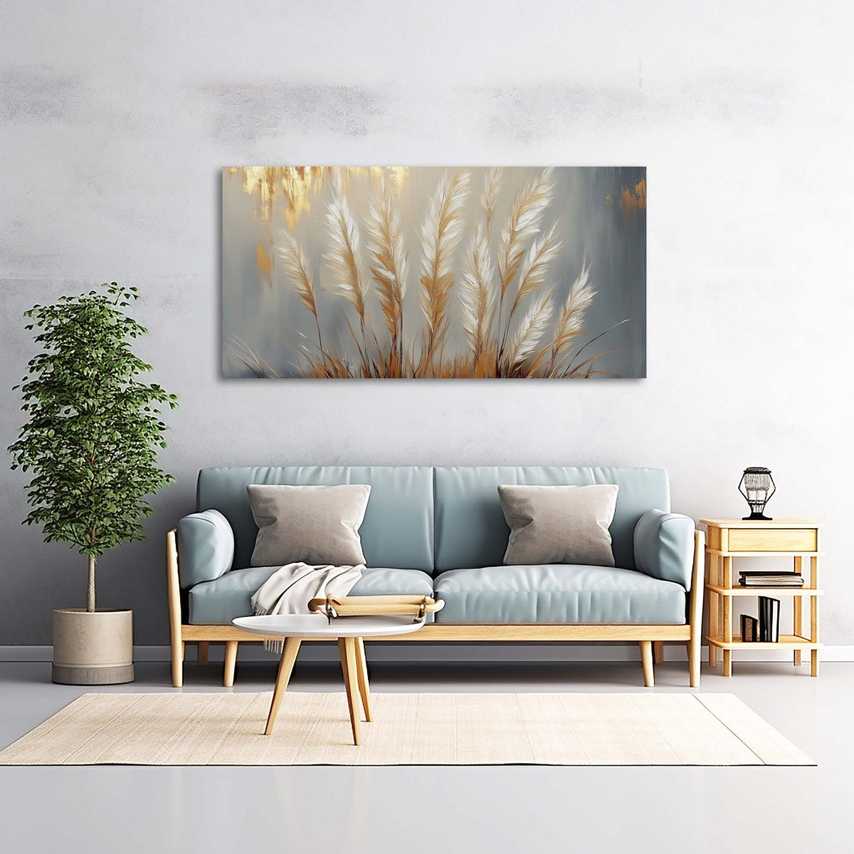 Gray Abstract Floral Wall Art Canvas Painting Prints Artwor Office Bedroom Living Room Decor