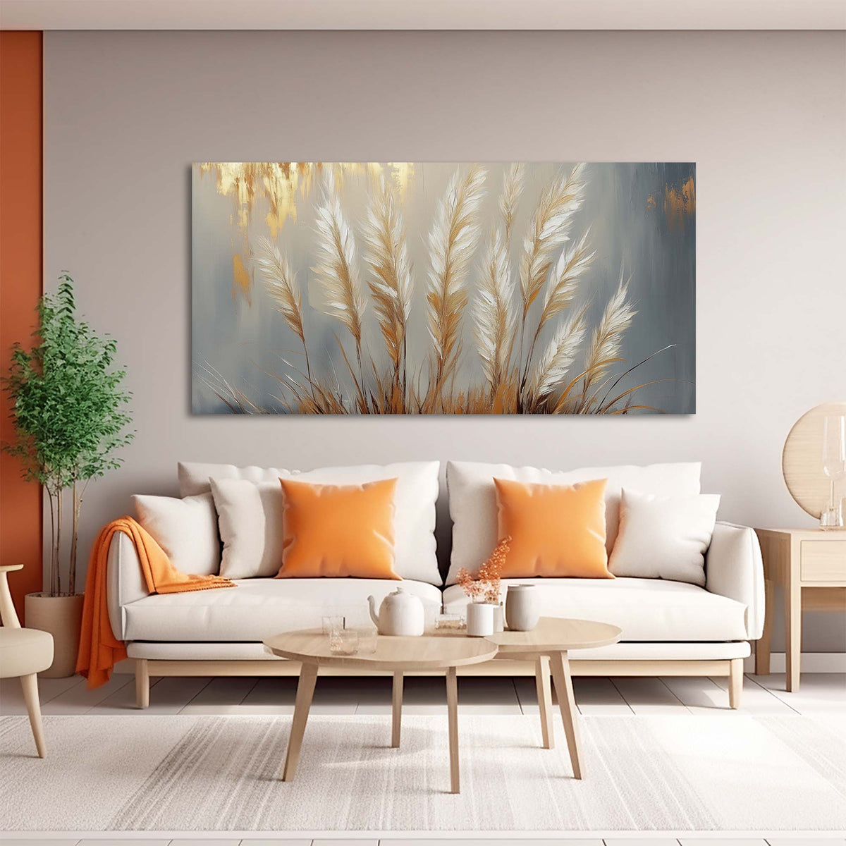 Gray Abstract Floral Wall Art Canvas Painting Prints Artwor Office Bedroom Living Room Decor