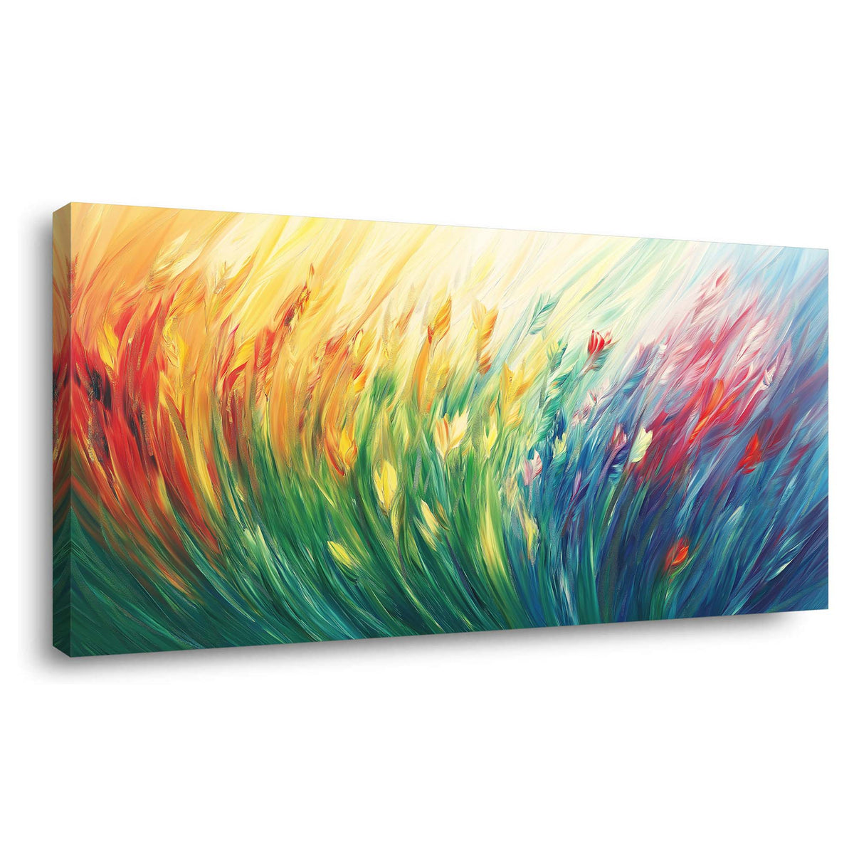 Orange Floral Wall Art Paintings Print Canvas Painting Prints Modern Artwork Office Living Room Over the Couch Bedroom Decor