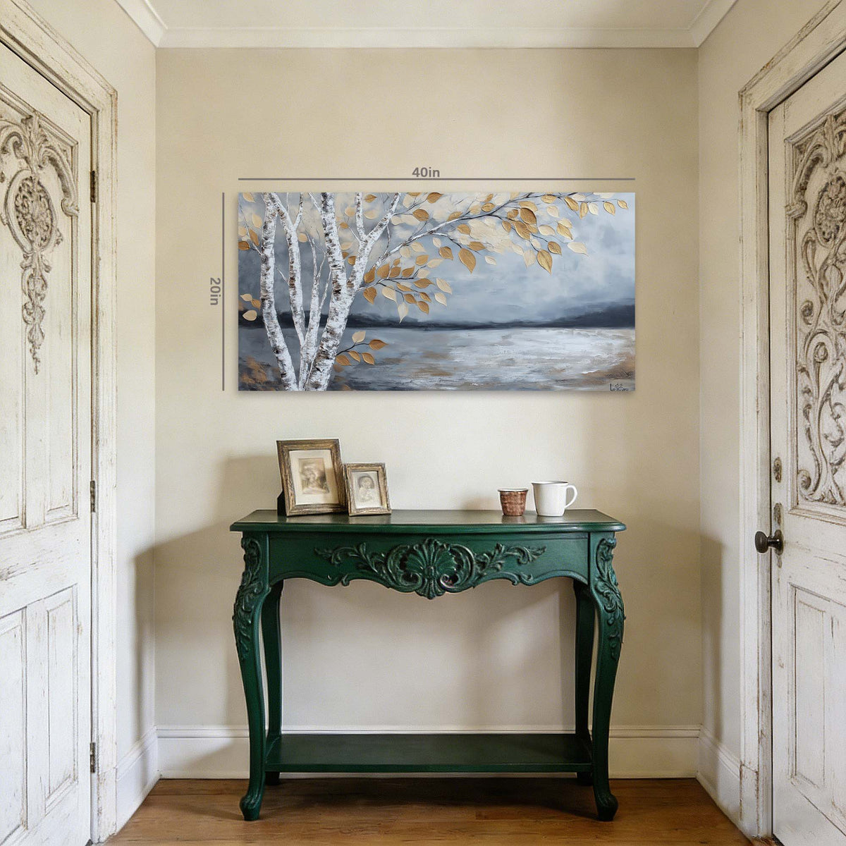 White Nature Wall Art for Living Room Canvas Painting Prints Art Deco Artwork Office Bedroom Decor