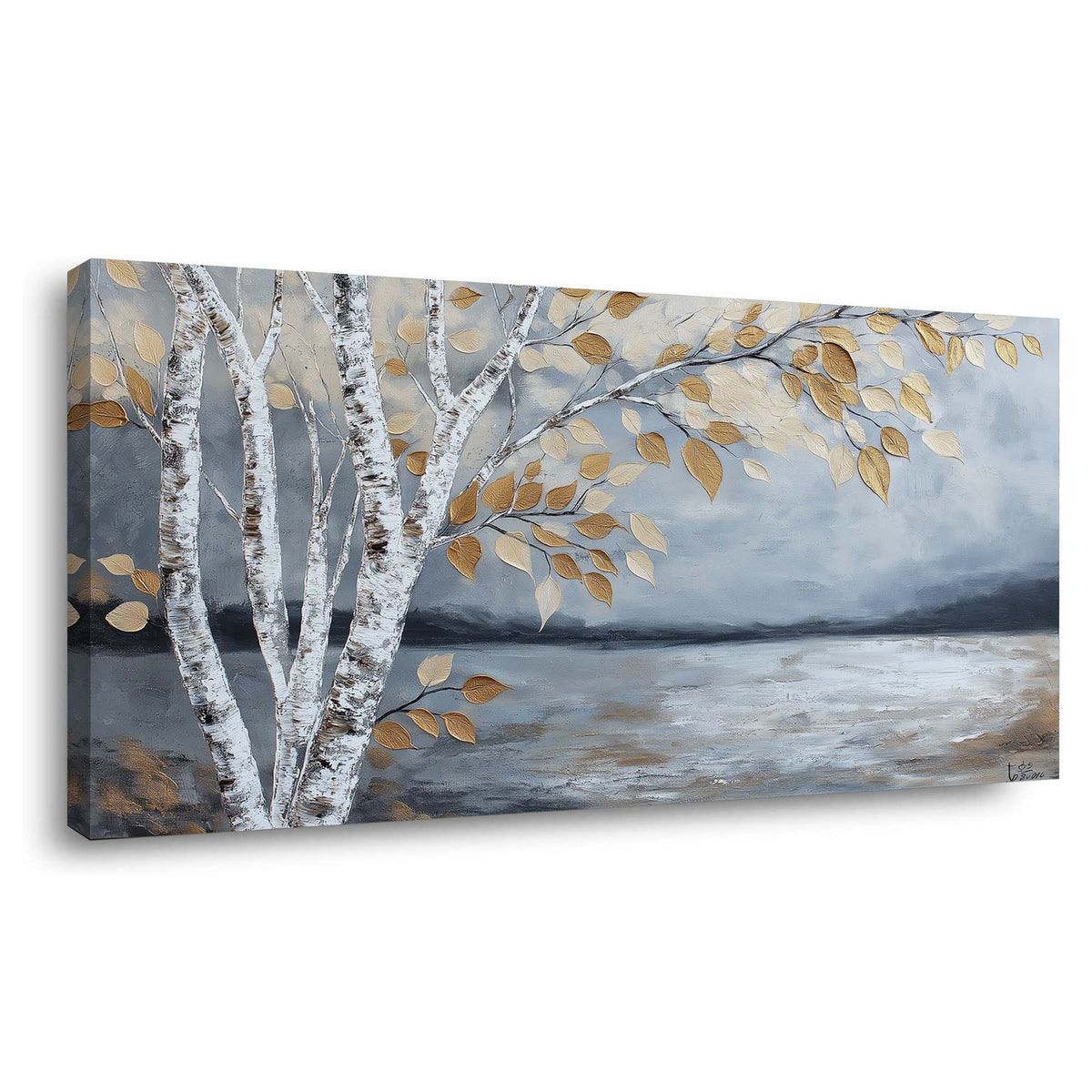 White Nature Wall Art for Living Room Canvas Painting Prints Art Deco Artwork Office Bedroom Decor