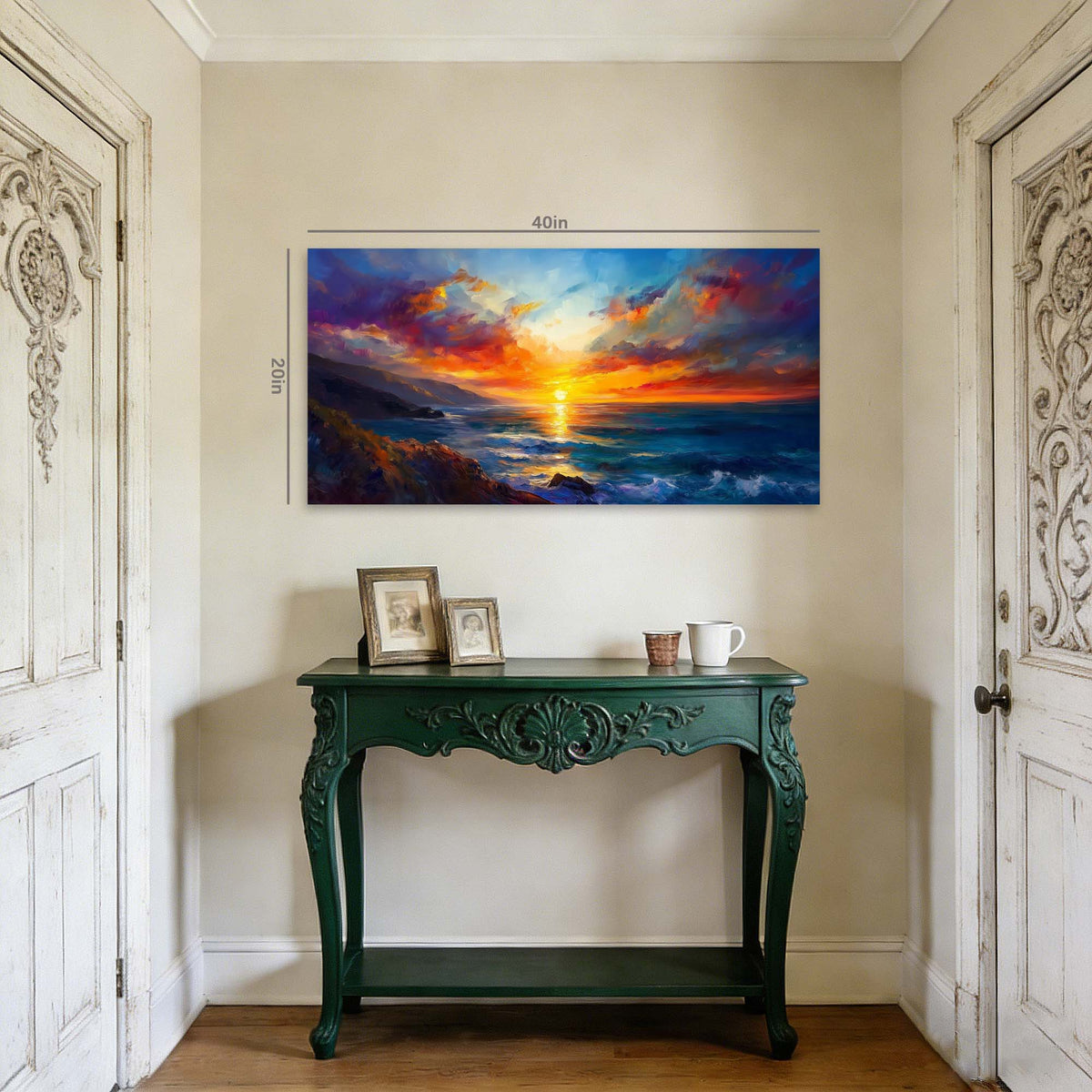 Khaki Coastal Nature Wall Art Modern Canvas Painting Prints Artwork Office Hallway Bedroom Living Room Decor