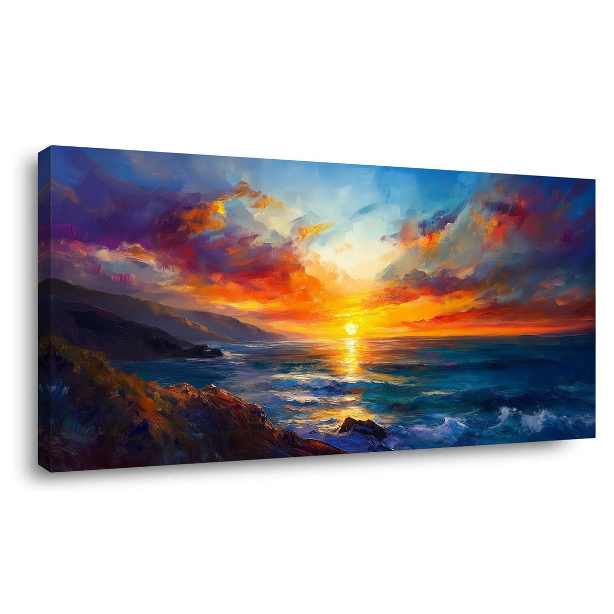 Khaki Coastal Nature Wall Art Modern Canvas Painting Prints Artwork Office Hallway Bedroom Living Room Decor