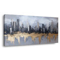 Blue Urban Abstract Wall Art Canvas Painting Prints Artwor Office Bedroom Living Room Decor