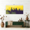 Yellow Urban Abstract Wall Art Modern Canvas Painting Prints Artwork Office Hallway Bedroom Living Room Decor