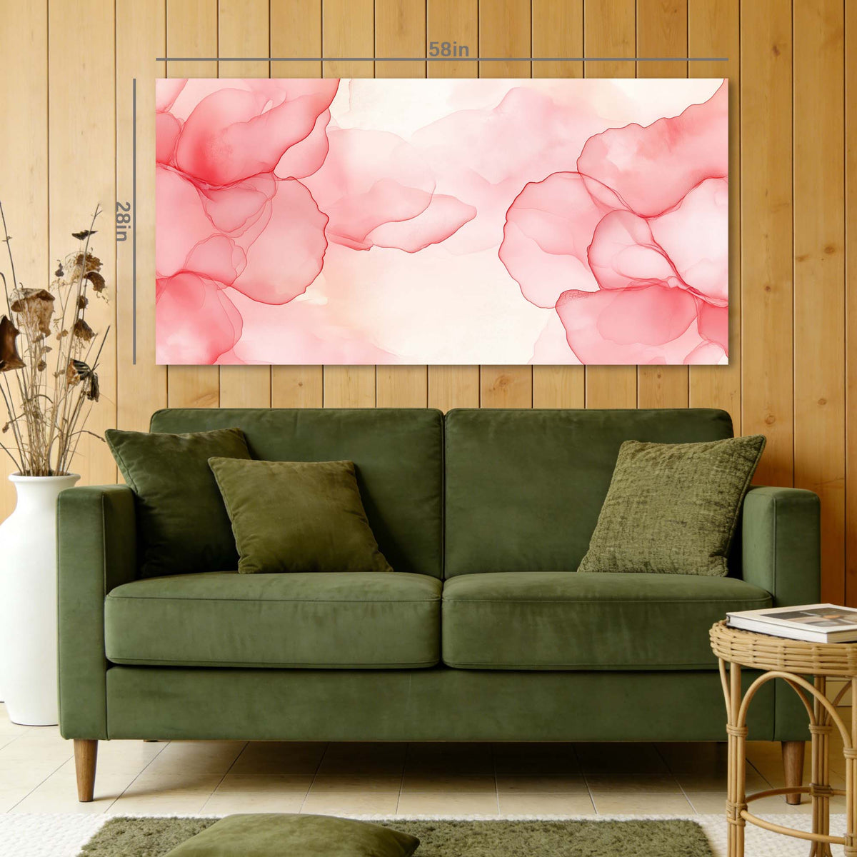 Pink Abstract Wall Art Paintings Print Canvas Painting Prints Modern Artwork Office Living Room Over the Couch Bedroom Decor