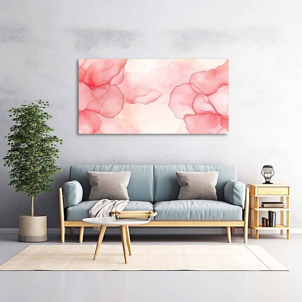 Pink Abstract Wall Art Paintings Print Canvas Painting Prints Modern Artwork Office Living Room Over the Couch Bedroom Decor