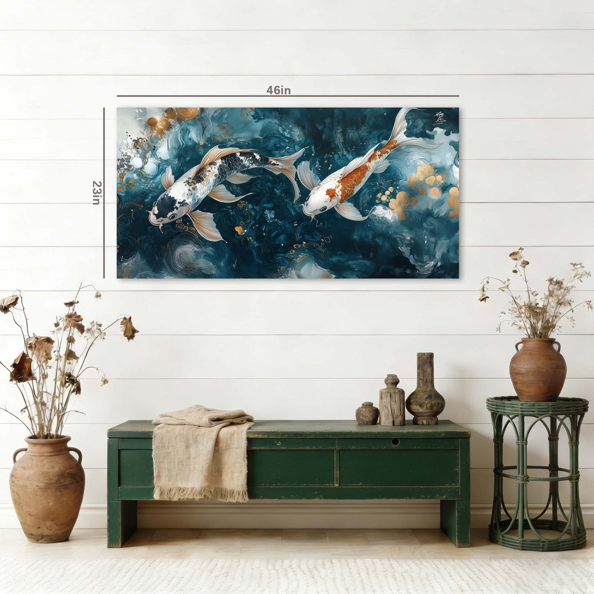 Navy Blue Abstract Animals Canvas Wall Art for Living Room Prints Artwork Bedroom Office Decor