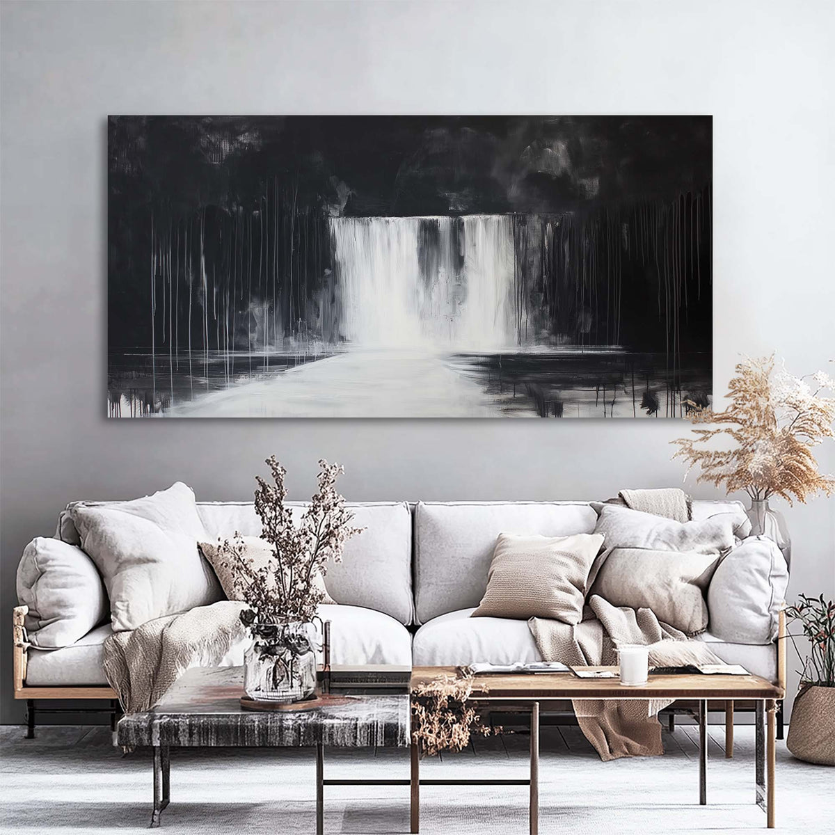 Black Abstract Wall Art Paintings Print Canvas Painting Prints Modern Artwork Office Living Room Over the Couch Bedroom Decor