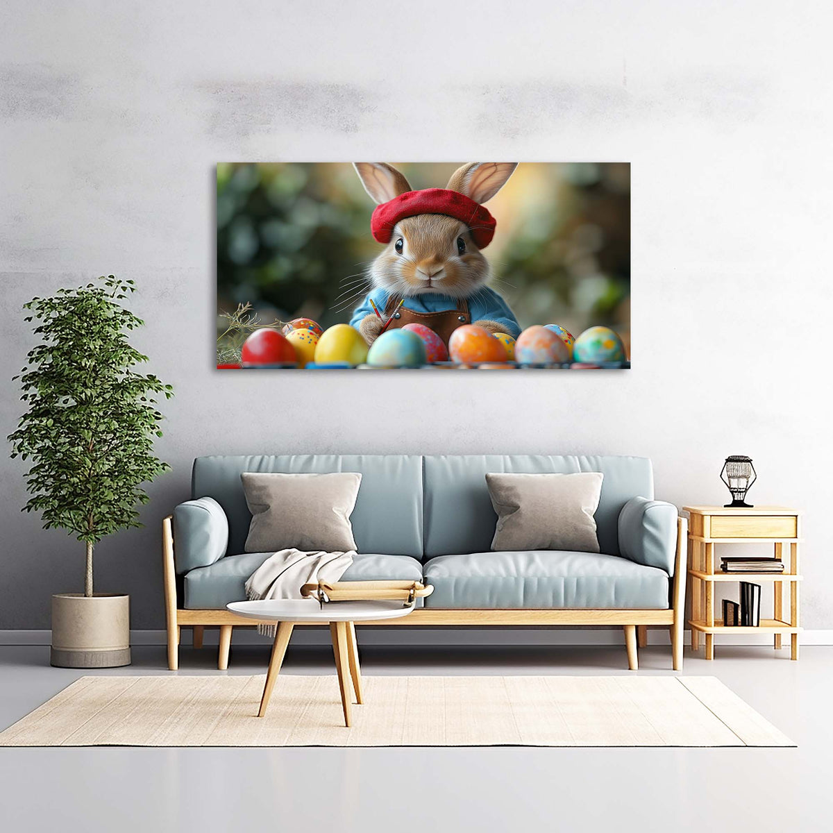 Navy Blue Animals Wall Art for Living Room Canvas Painting Prints Art Deco Artwork Office Bedroom Decor