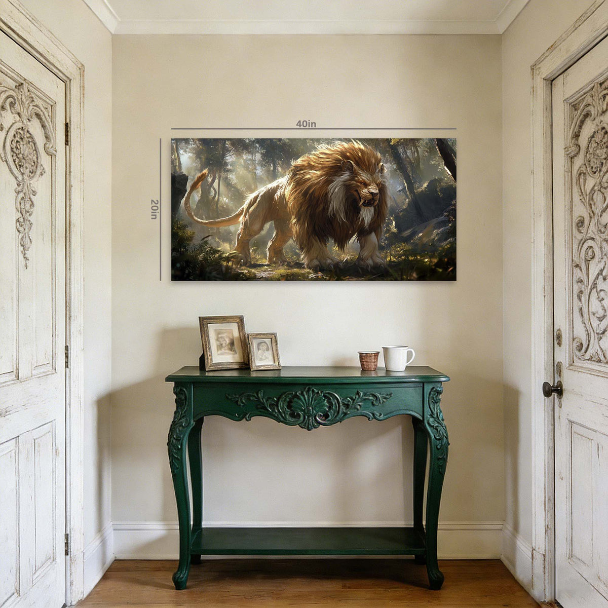 Brown Fantasy Animals Wall Art Art Deco Painting Prints Canvas Artwork Living Room Family Bedroom Office Decor