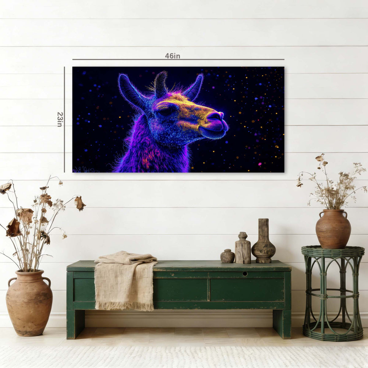 Blue Fantasy Abstract Canvas Wall Art for Living Room Prints Artwork Bedroom Office Decor