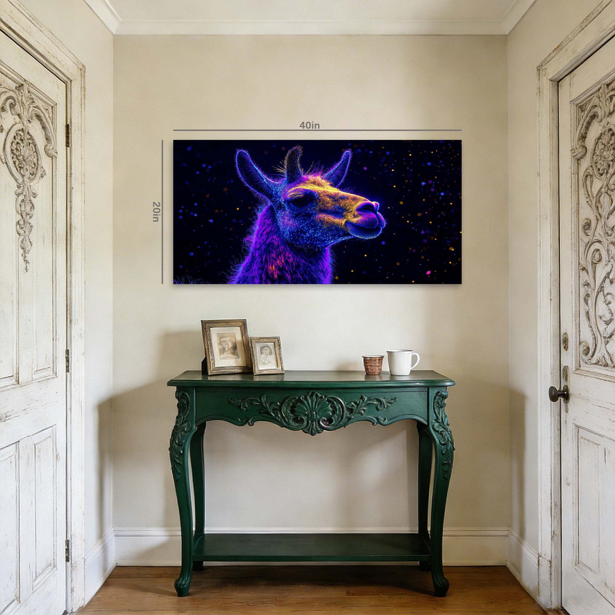 Blue Fantasy Abstract Canvas Wall Art for Living Room Prints Artwork Bedroom Office Decor