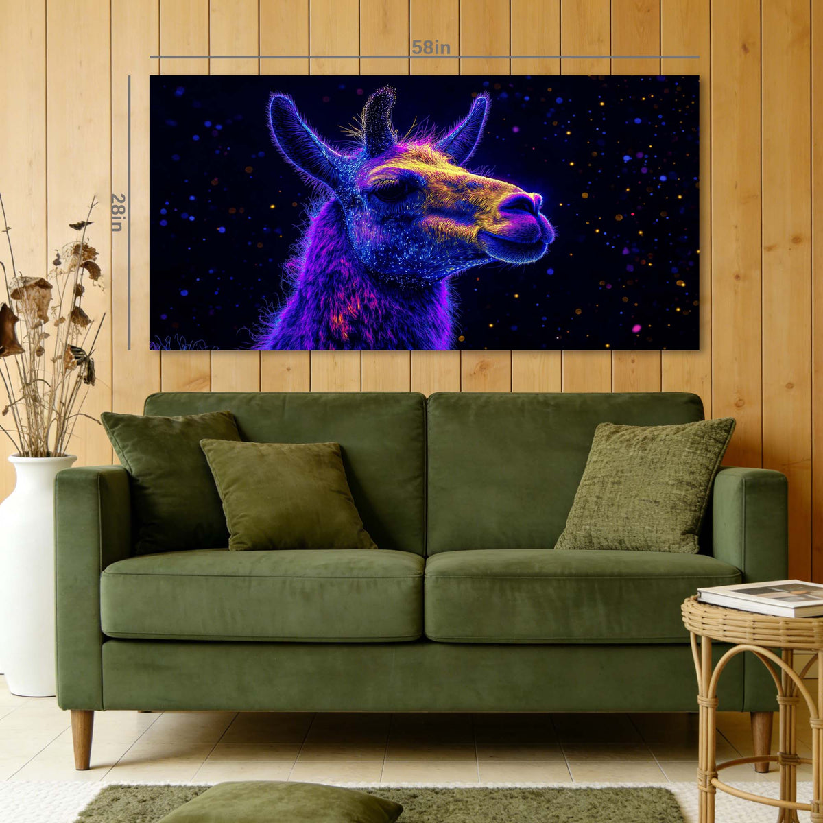 Blue Fantasy Abstract Canvas Wall Art for Living Room Prints Artwork Bedroom Office Decor