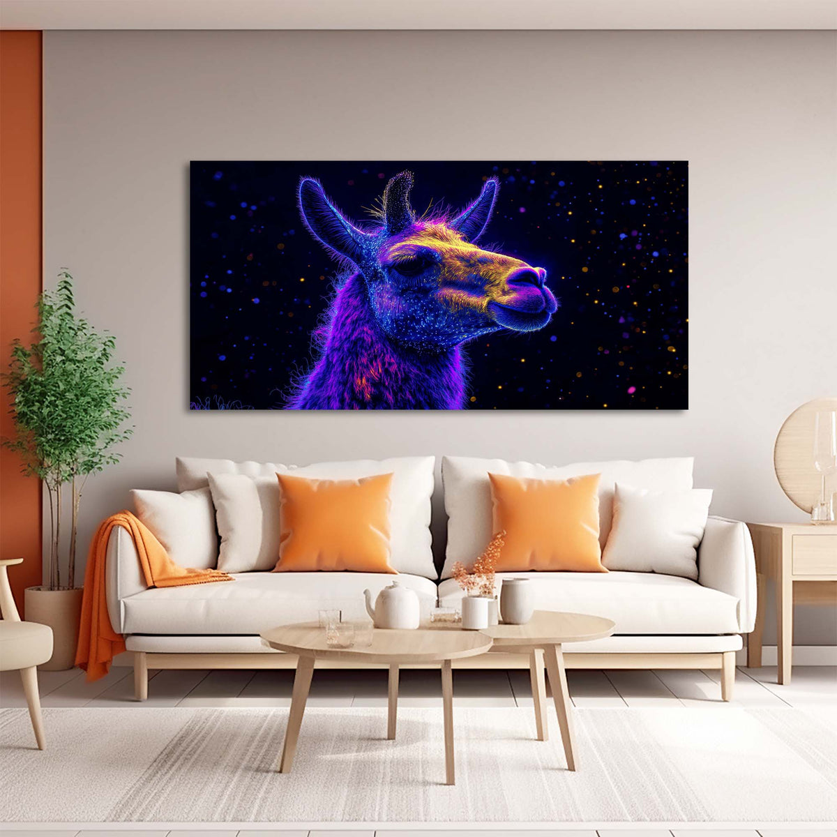 Blue Fantasy Abstract Canvas Wall Art for Living Room Prints Artwork Bedroom Office Decor