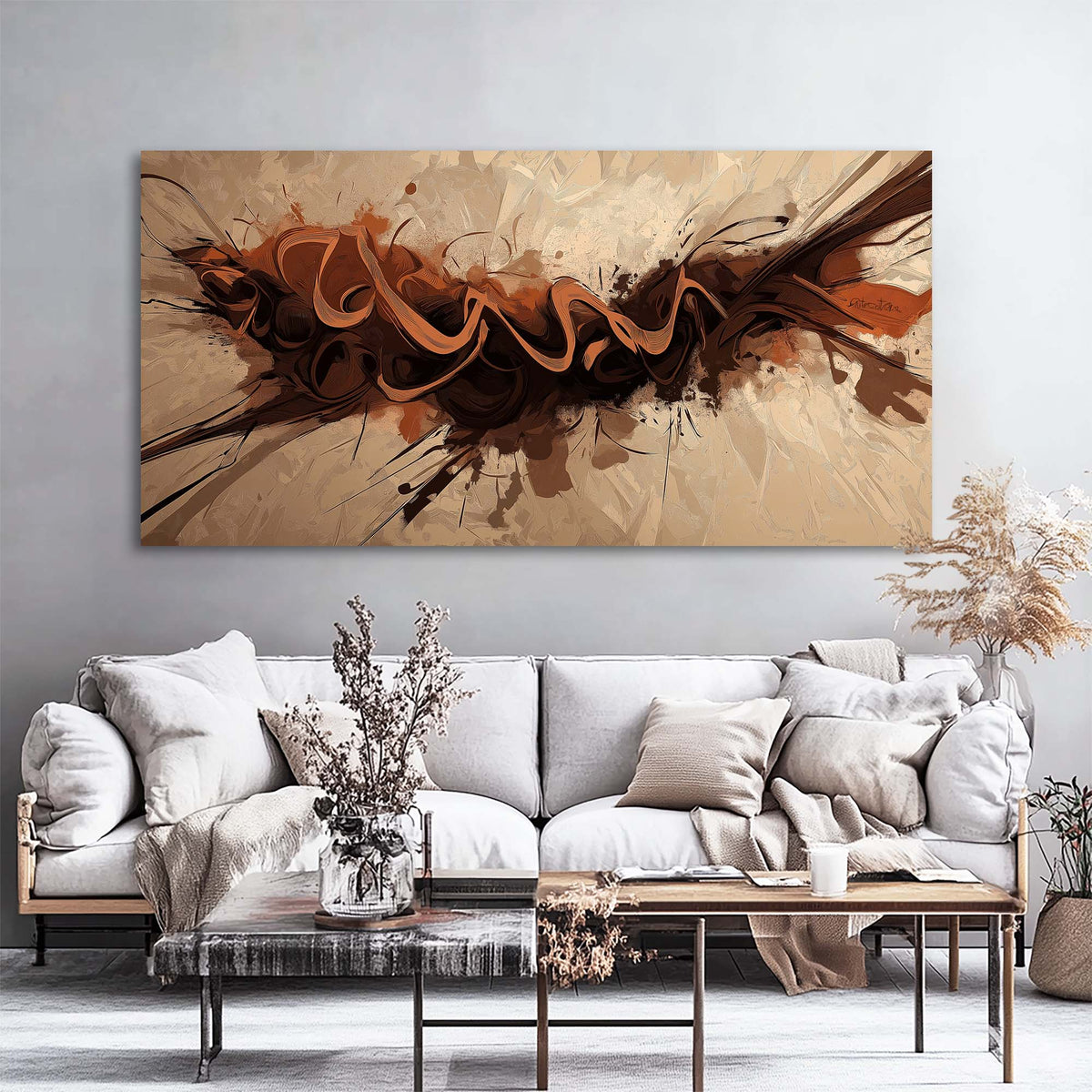 Red Abstract Abstract Wall Art for Living Room Canvas Painting Prints Artwork Family Bedroom Office Decor