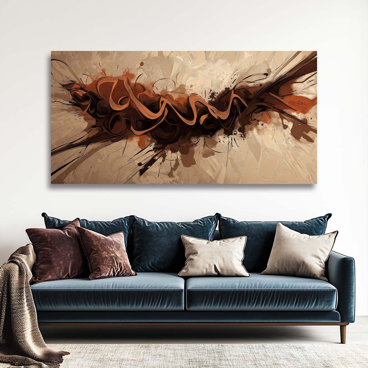 Red Abstract Abstract Wall Art for Living Room Canvas Painting Prints Artwork Family Bedroom Office Decor