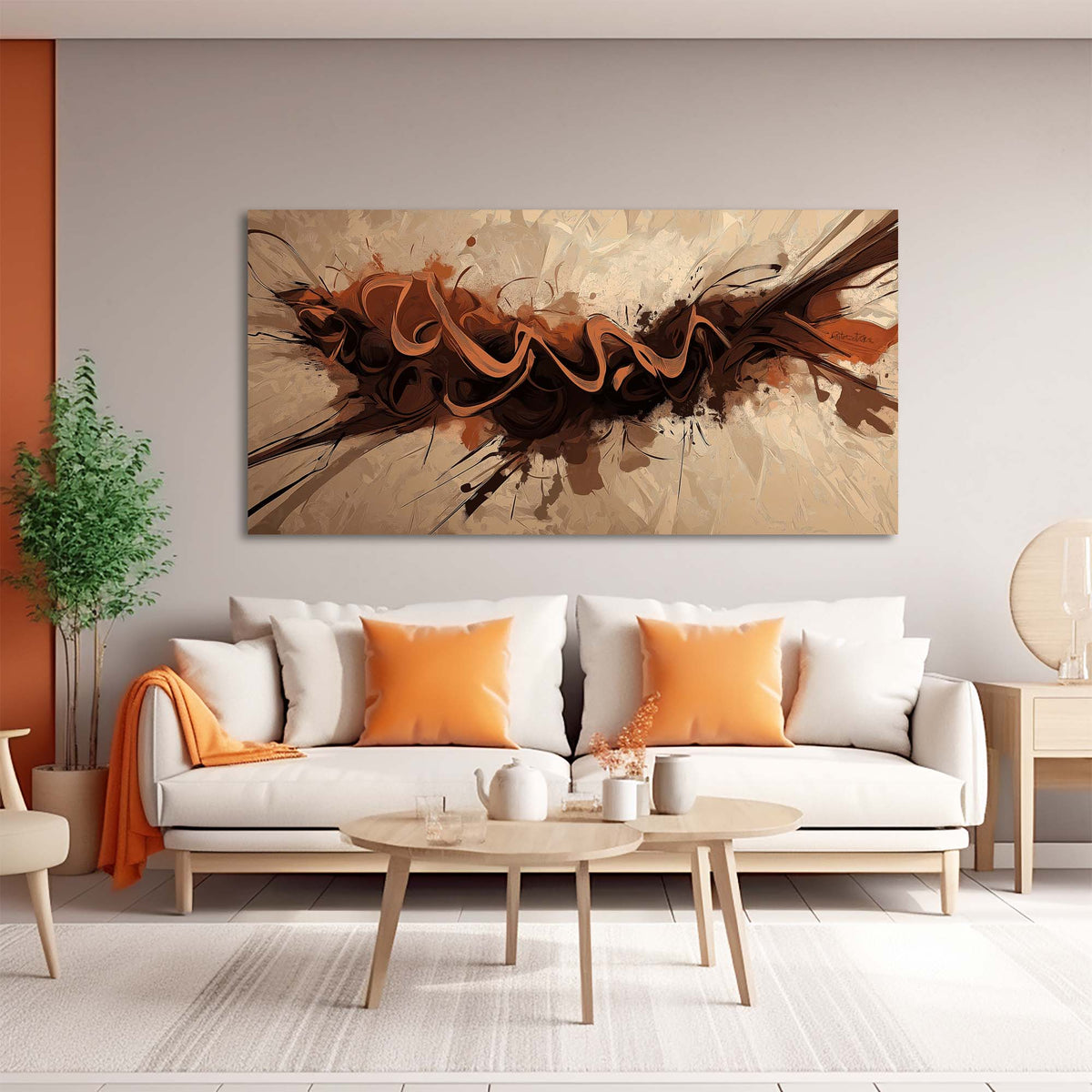 Red Abstract Abstract Wall Art for Living Room Canvas Painting Prints Artwork Family Bedroom Office Decor
