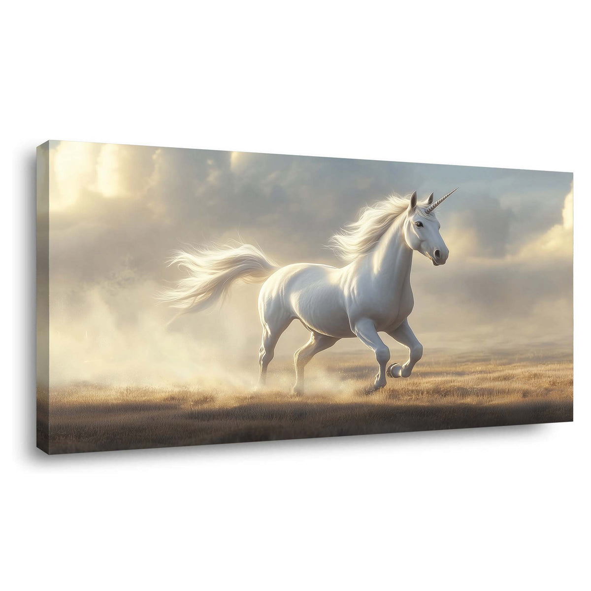 Gold Fairytale Wall Art for Living Room Canvas Painting Prints Art Deco Artwork Office Bedroom Decor
