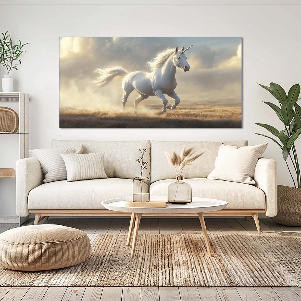 Gold Fairytale Wall Art for Living Room Canvas Painting Prints Art Deco Artwork Office Bedroom Decor