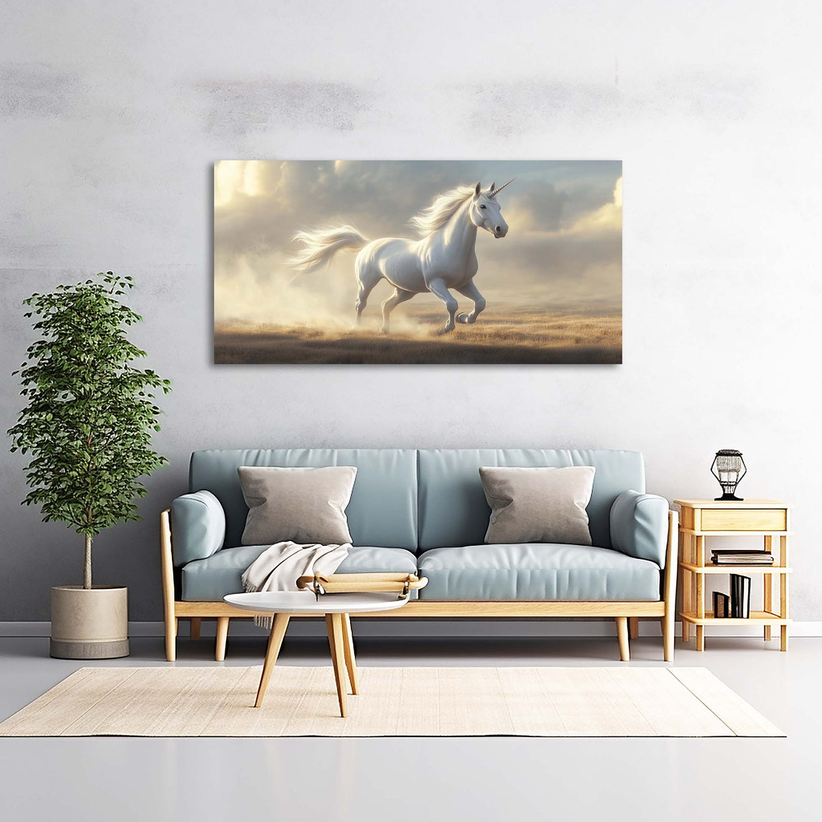 Gold Fairytale Wall Art for Living Room Canvas Painting Prints Art Deco Artwork Office Bedroom Decor
