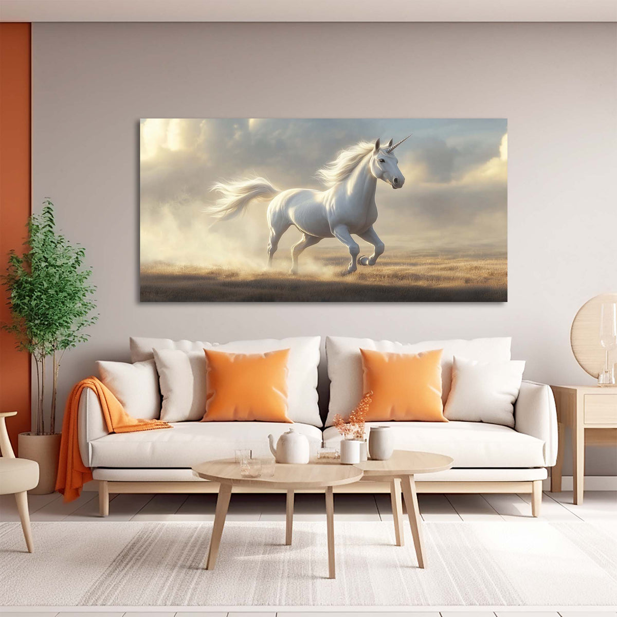 Gold Fairytale Wall Art for Living Room Canvas Painting Prints Art Deco Artwork Office Bedroom Decor