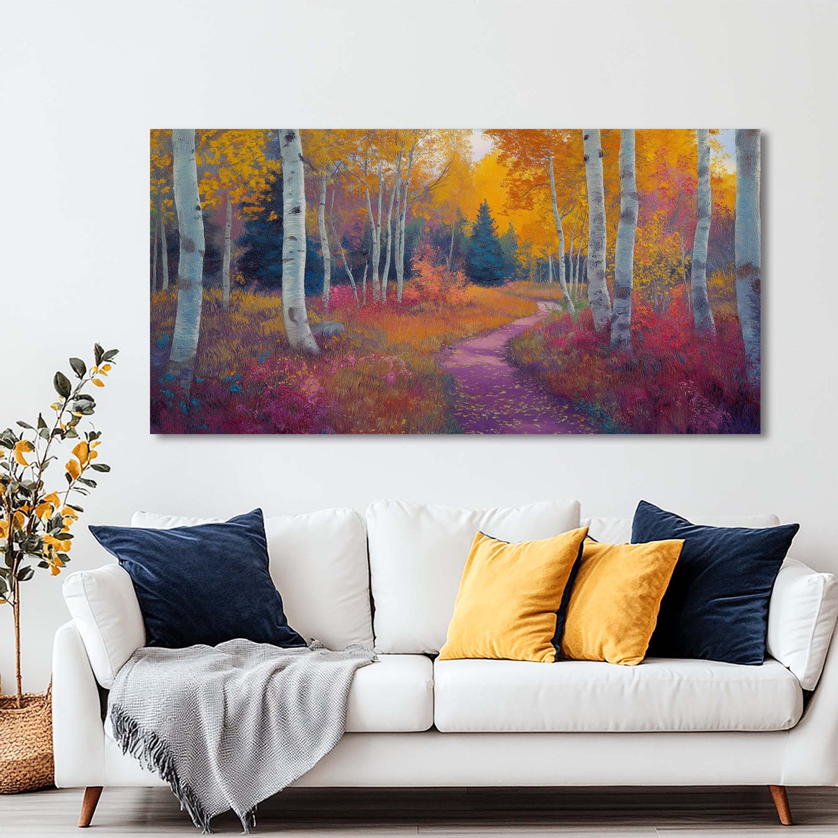 Gold Nature Wall Art for Living Room Canvas Painting Prints Art Deco Artwork Office Bedroom Decor