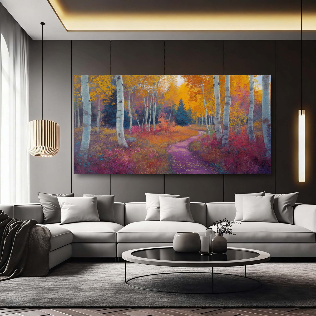 Gold Nature Wall Art for Living Room Canvas Painting Prints Art Deco Artwork Office Bedroom Decor