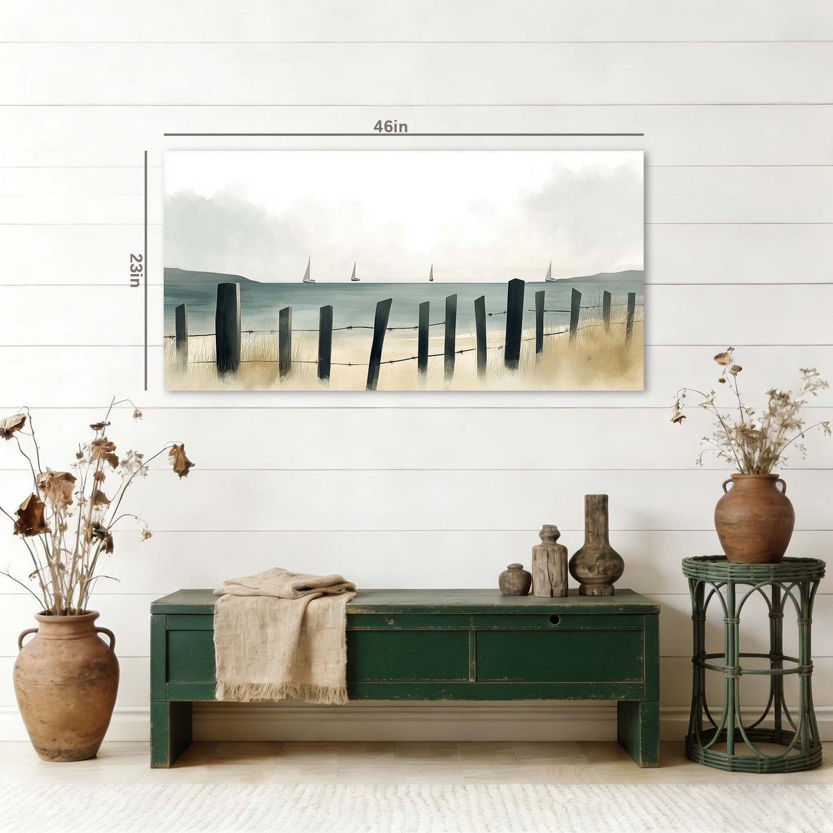 Navy Blue Nautical Nature Wall Art Modern Canvas Painting Prints Artwork Office Hallway Bedroom Living Room Decor