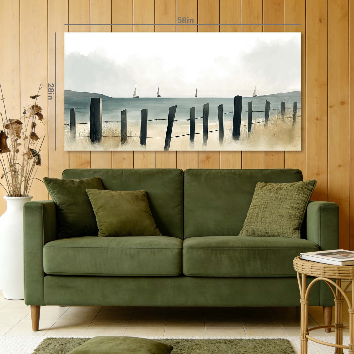 Navy Blue Nautical Nature Wall Art Modern Canvas Painting Prints Artwork Office Hallway Bedroom Living Room Decor