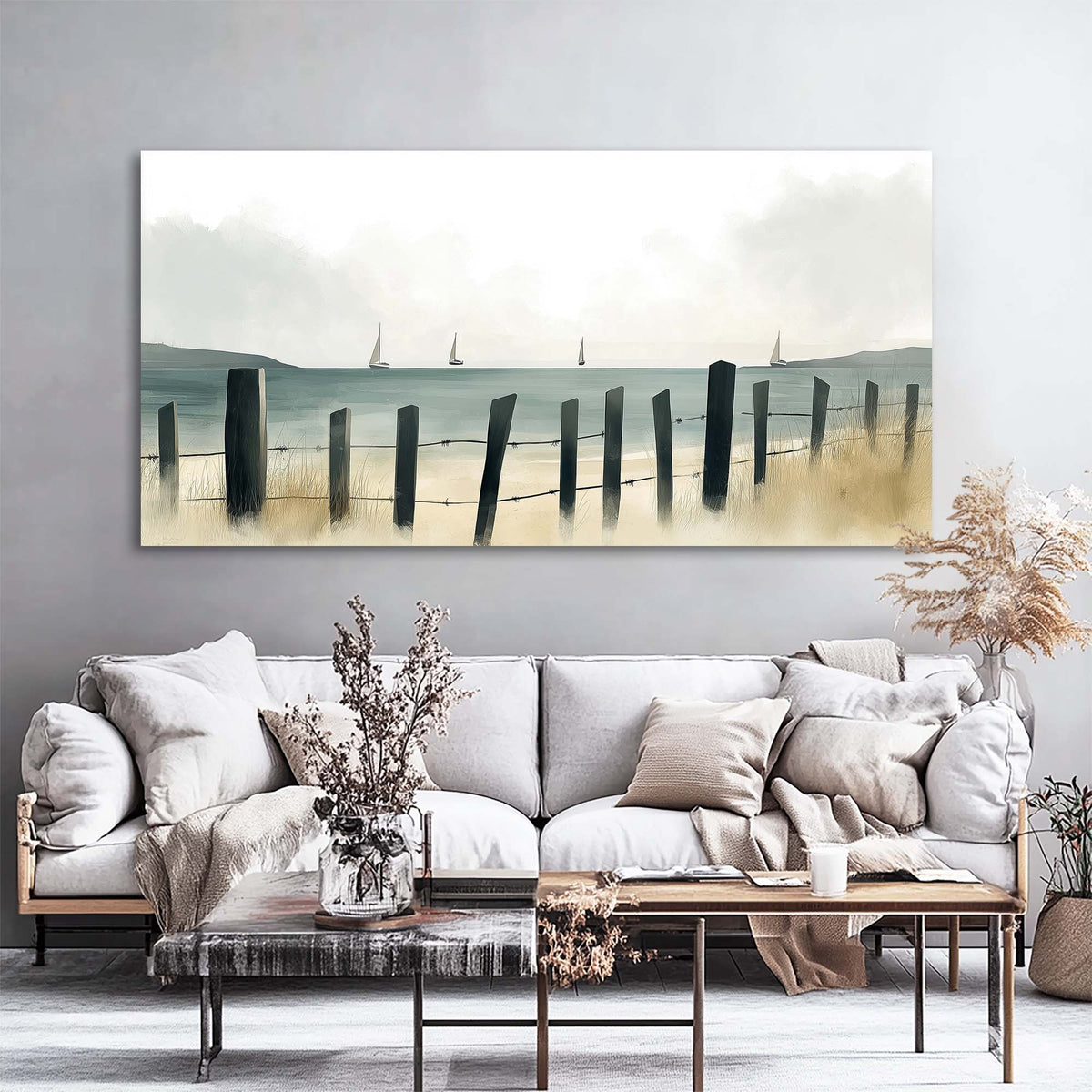 Navy Blue Nautical Nature Wall Art Modern Canvas Painting Prints Artwork Office Hallway Bedroom Living Room Decor