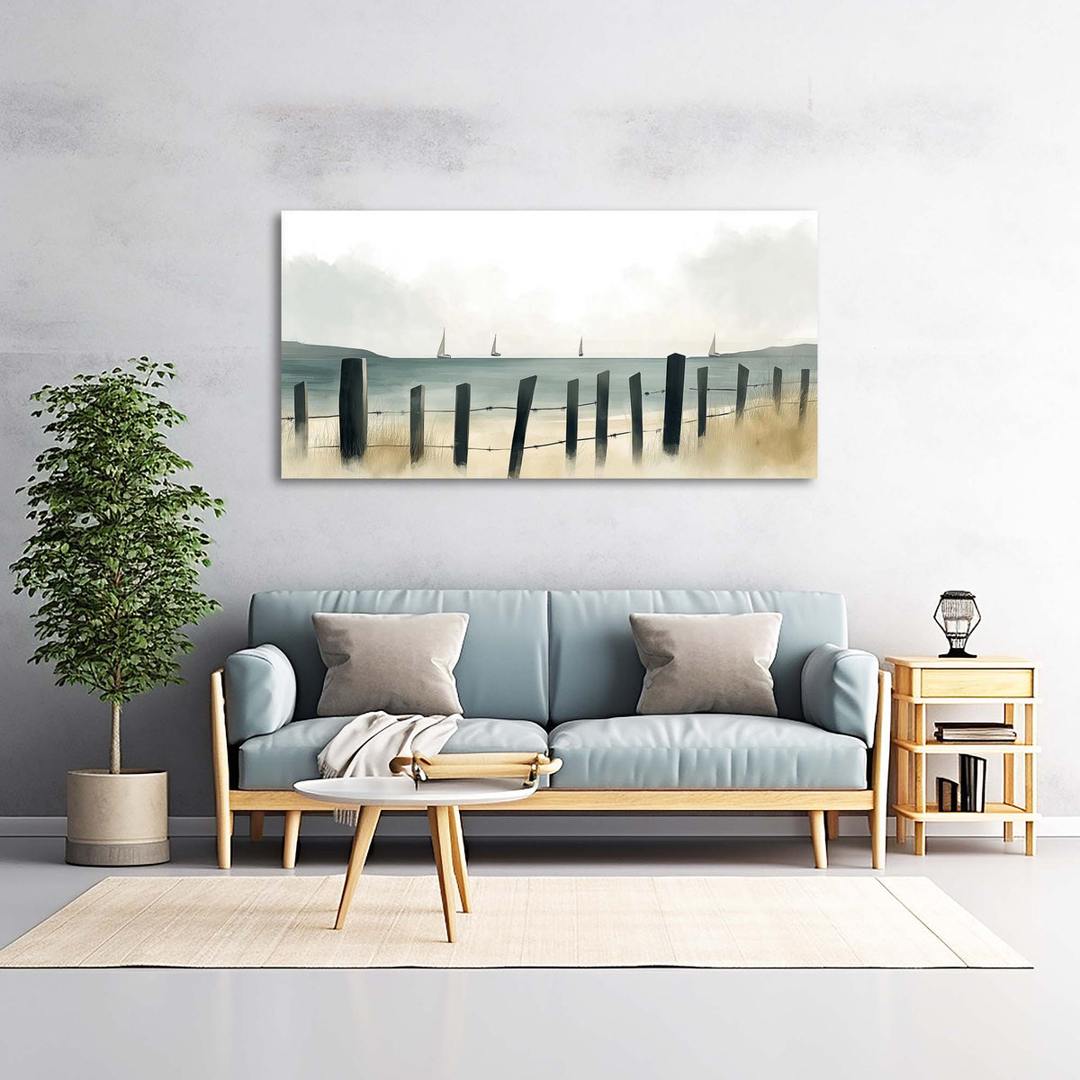 Navy Blue Nautical Nature Wall Art Modern Canvas Painting Prints Artwork Office Hallway Bedroom Living Room Decor