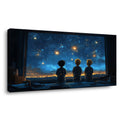 Navy Blue Science Fiction Wall Art for Living Room Canvas Painting Prints Art Deco Artwork Office Bedroom Decor