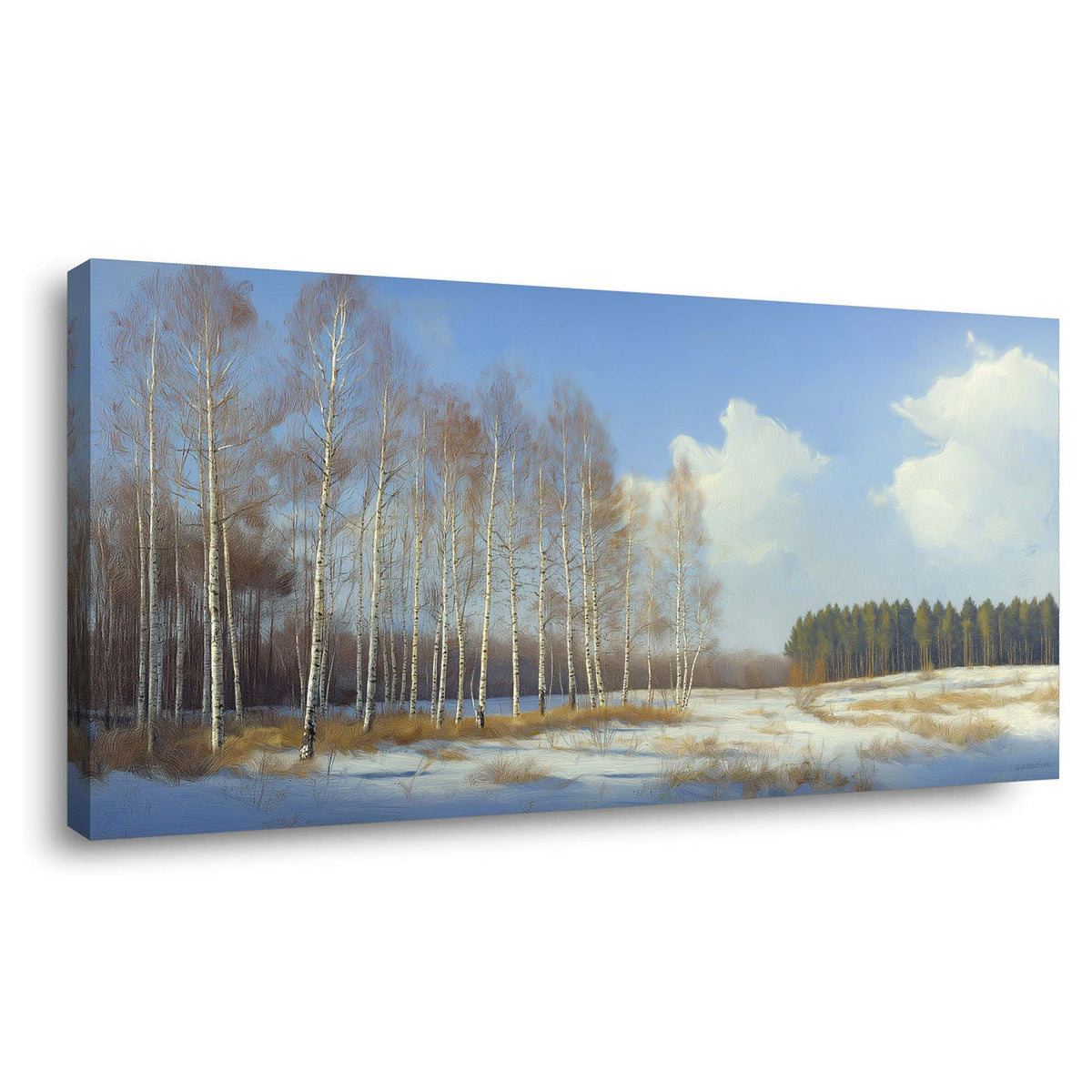 Navy Blue Nature Wall Art for Living Room Canvas Painting Prints Art Deco Artwork Office Bedroom Decor