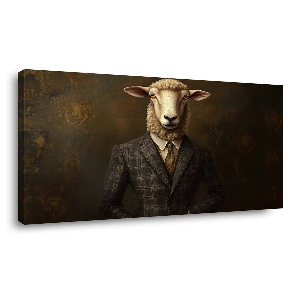 Navy Blue Vintage Animals Wall Art Art Deco Painting Prints Canvas Artwork Living Room Family Bedroom Office Decor