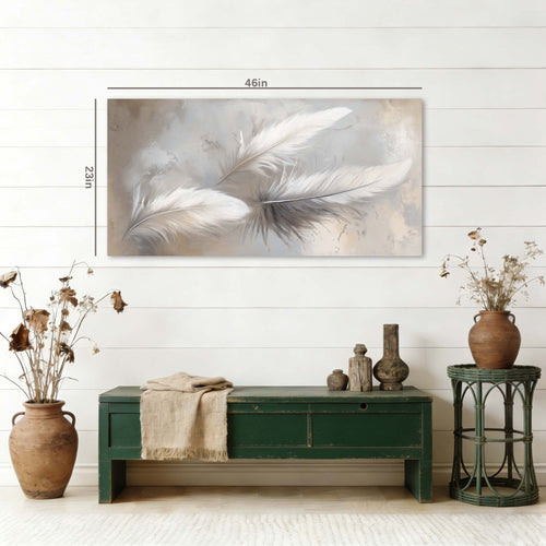 Beige Pretty Abstract Wall Art Modern Canvas Painting Prints Artwork Office Hallway Bedroom Living Room Decor