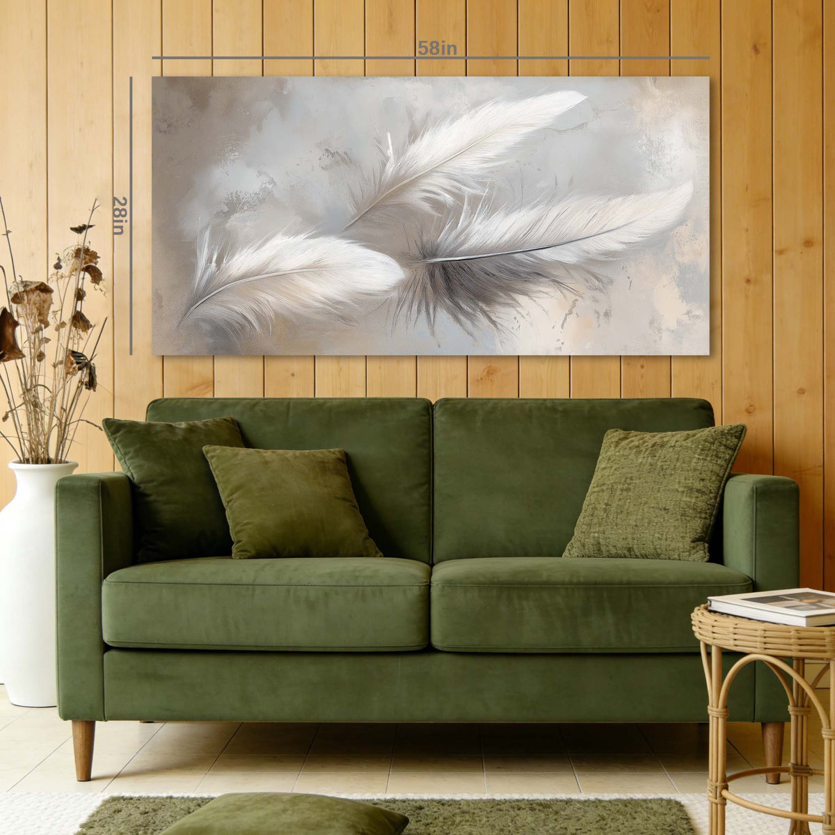 Beige Pretty Abstract Wall Art Modern Canvas Painting Prints Artwork Office Hallway Bedroom Living Room Decor