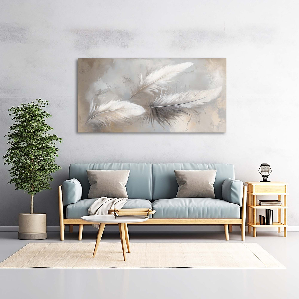 Beige Pretty Abstract Wall Art Modern Canvas Painting Prints Artwork Office Hallway Bedroom Living Room Decor