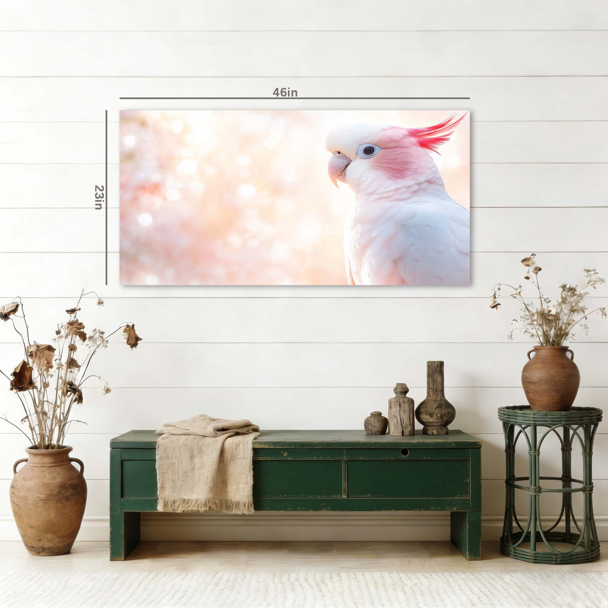 White Pretty Birds Wall Art Canvas Painting Prints Artwor Office Bedroom Living Room Decor