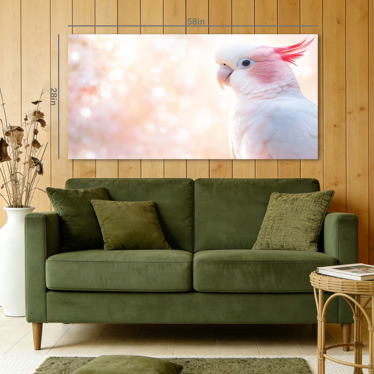 White Pretty Birds Wall Art Canvas Painting Prints Artwor Office Bedroom Living Room Decor