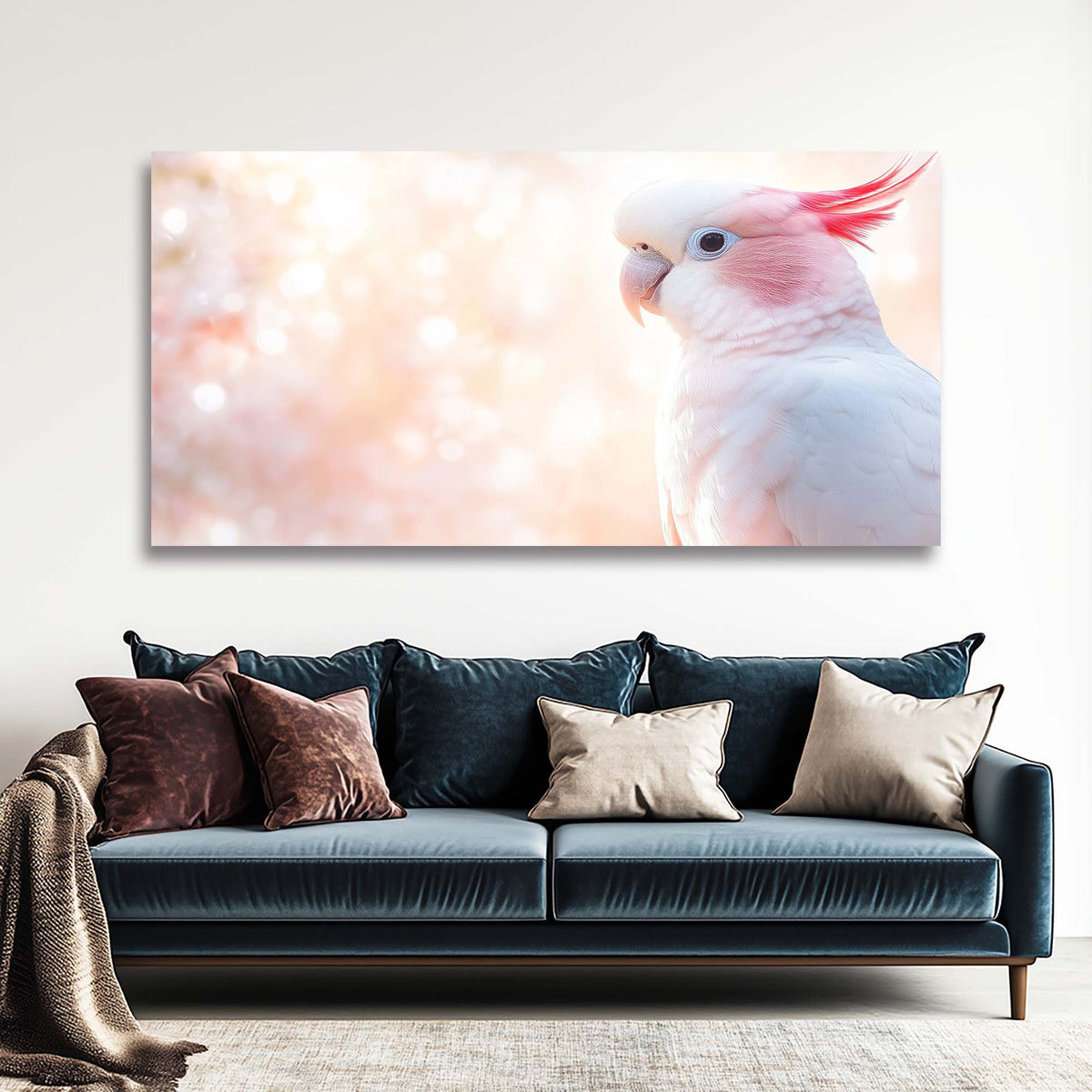 White Pretty Birds Wall Art Canvas Painting Prints Artwor Office Bedroom Living Room Decor