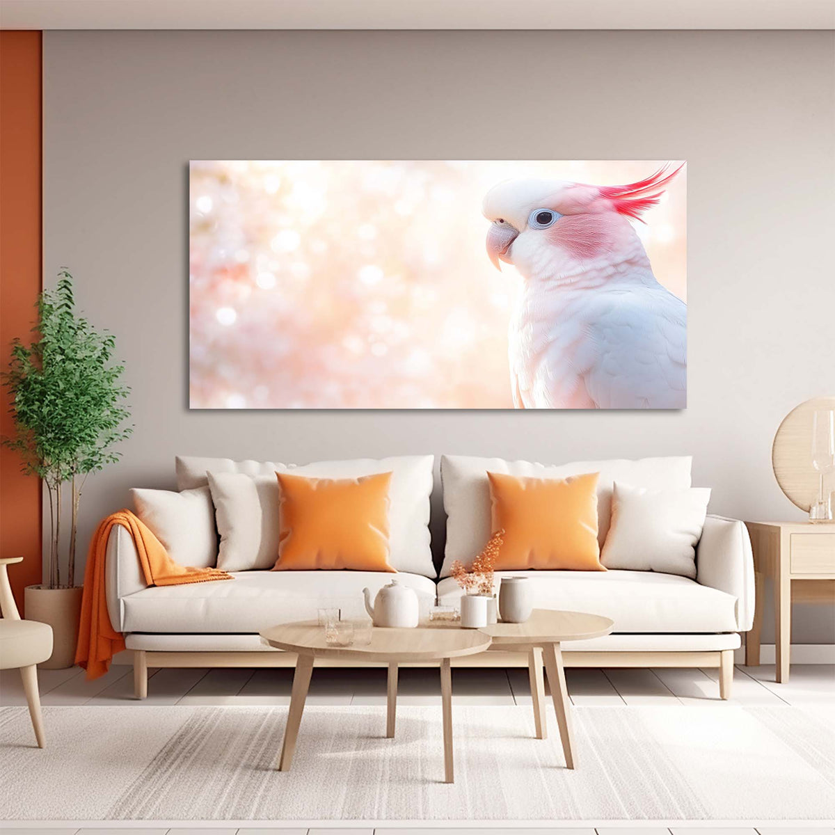 White Pretty Birds Wall Art Canvas Painting Prints Artwor Office Bedroom Living Room Decor