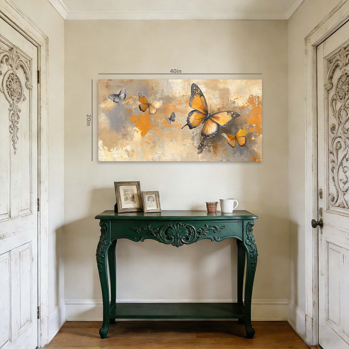 Orange Abstract Animals Wall Art for Living Room Canvas Painting Prints Artwork Family Bedroom Office Decor